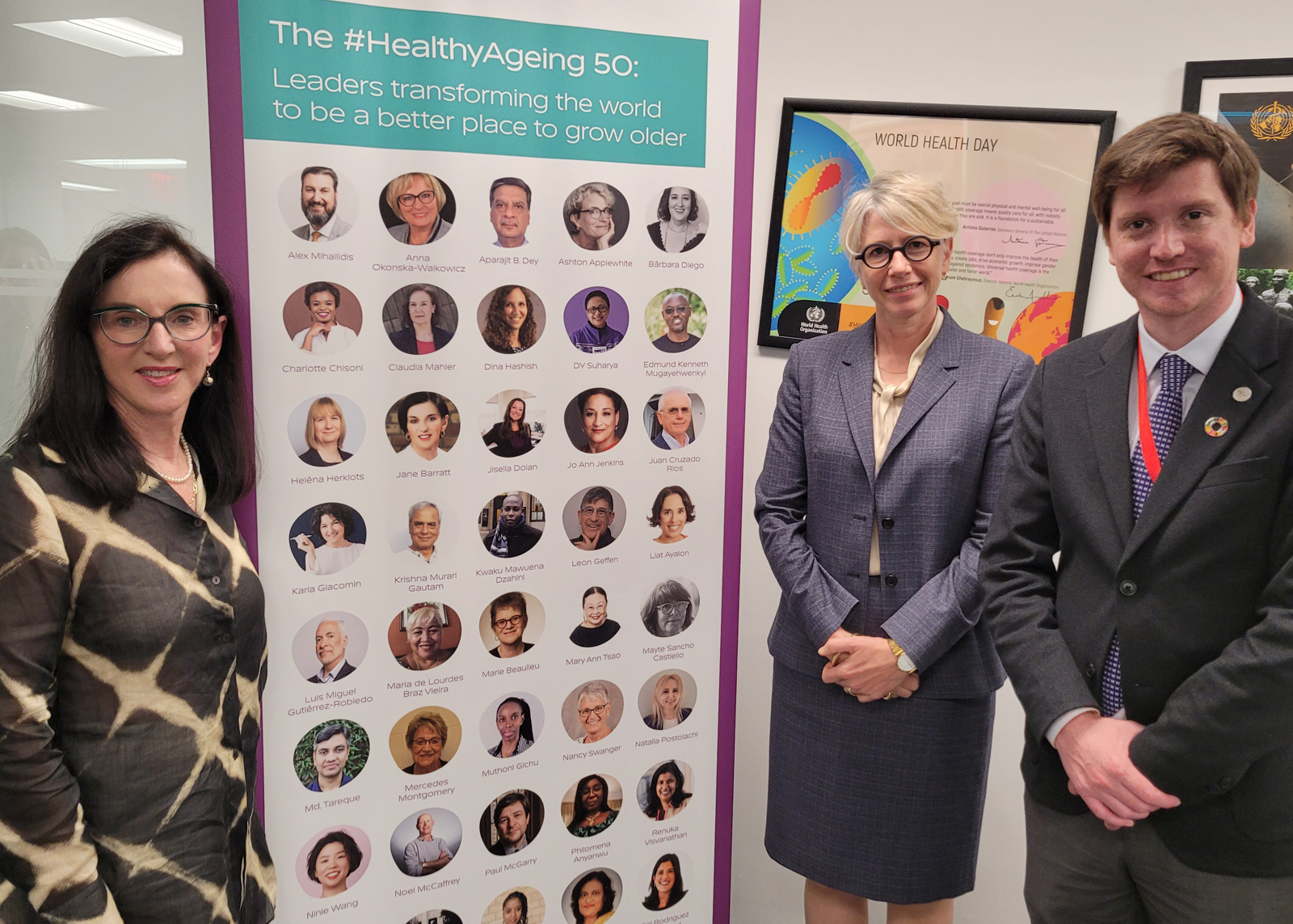 Dr Jane Barratt at the UN Healthy Ageing 50