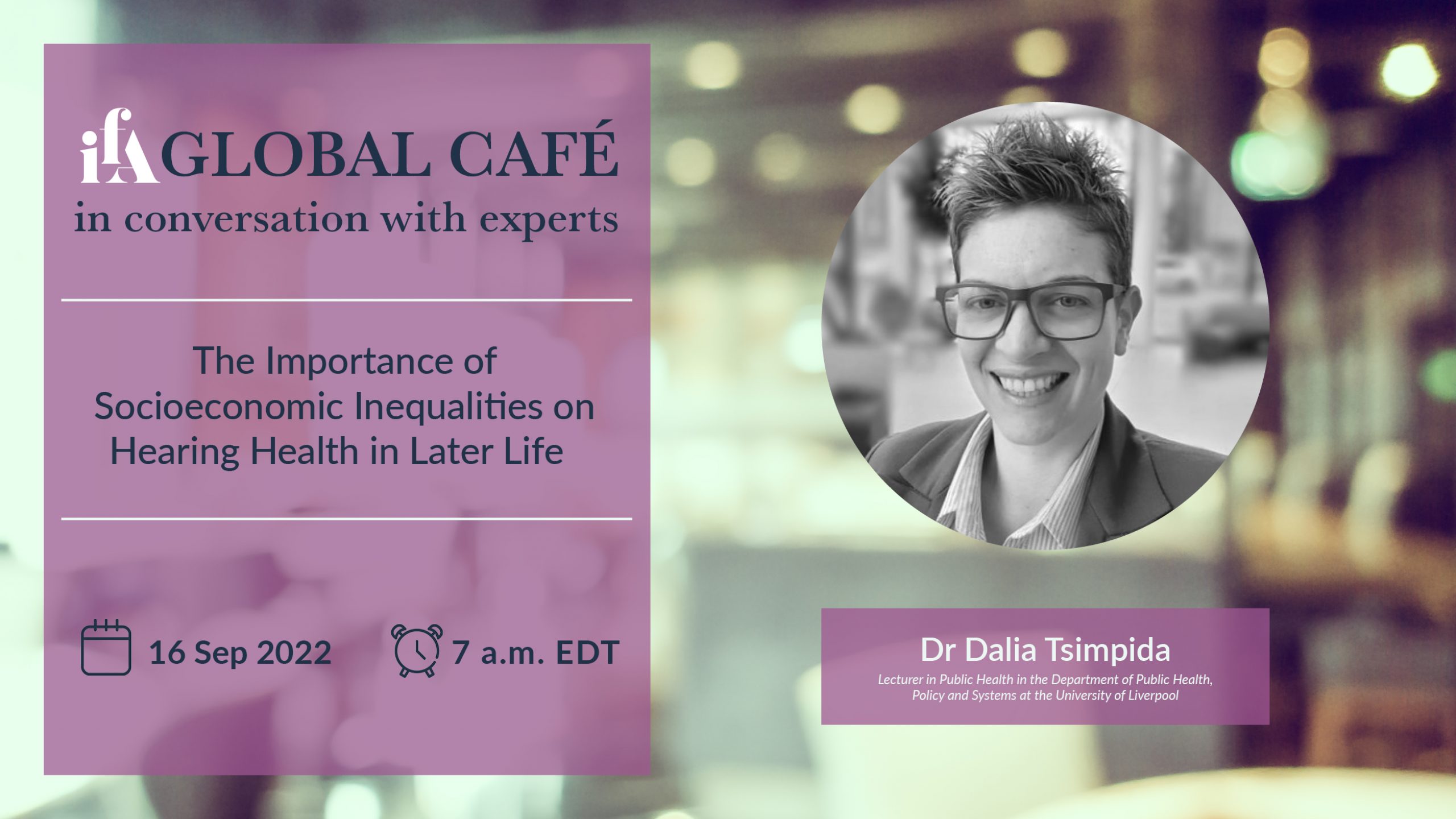 Global Cafe 16 September banner